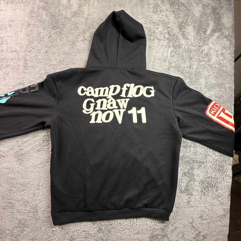 Lucky Me I See Ghosts Hoodie XL Black Kanye West Kid Cudi Camp Flog Gnaw - Picture 2 of 10